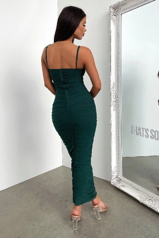 Zena Full Length Dress - Emerald