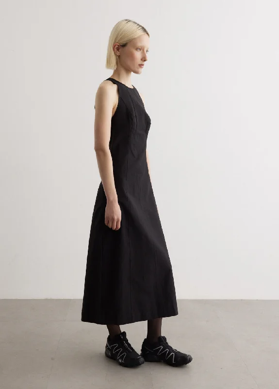 Flute Panelled Cotton Dress