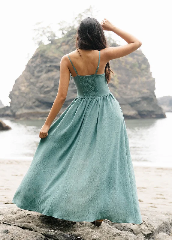 Holland Dress in Dusty Teal