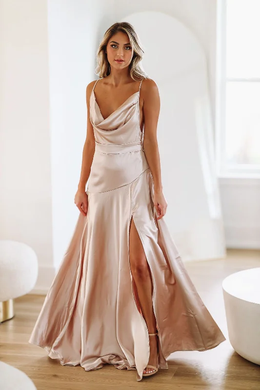 Jaded Maxi Dress - Champagne