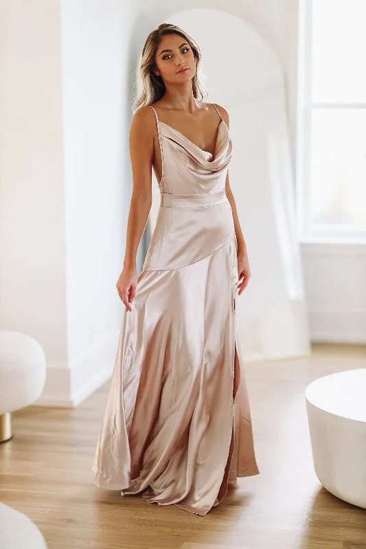 Jaded Maxi Dress - Champagne