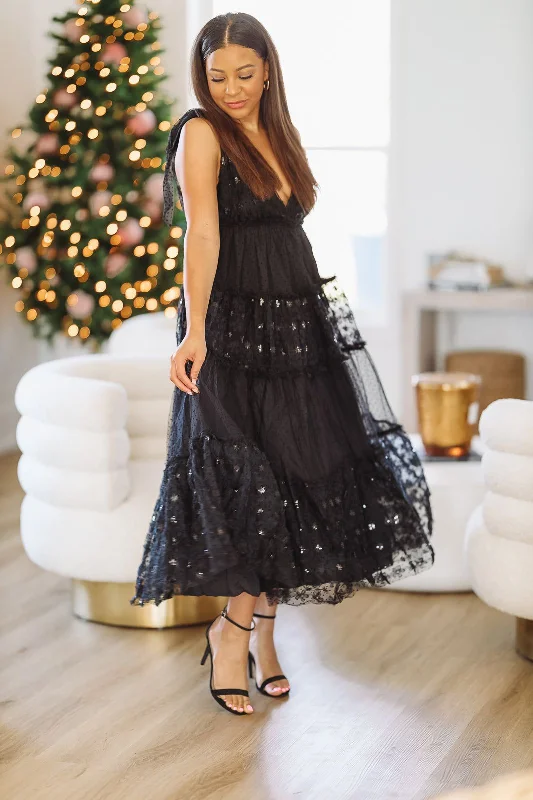 Tiered Love Maxi Dress - Black (FINAL SALE)