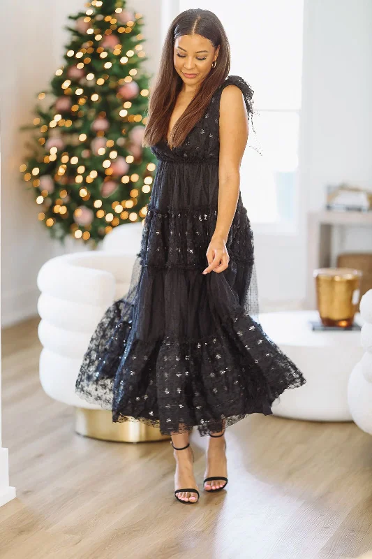 Tiered Love Maxi Dress - Black (FINAL SALE)